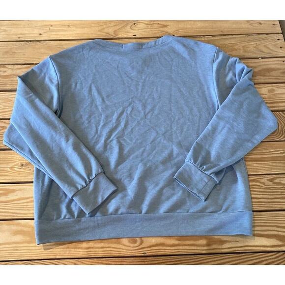 Thrive Societe Snap Shoulder Nursing Top Size Medium Women’s Blue - Picture 2 of 8